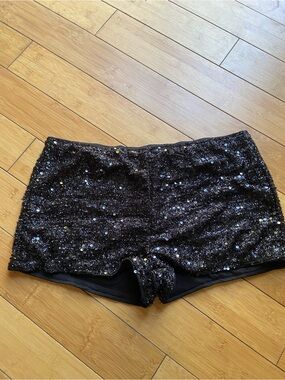 Black Sequin Women's Shorts - Brand Unknown